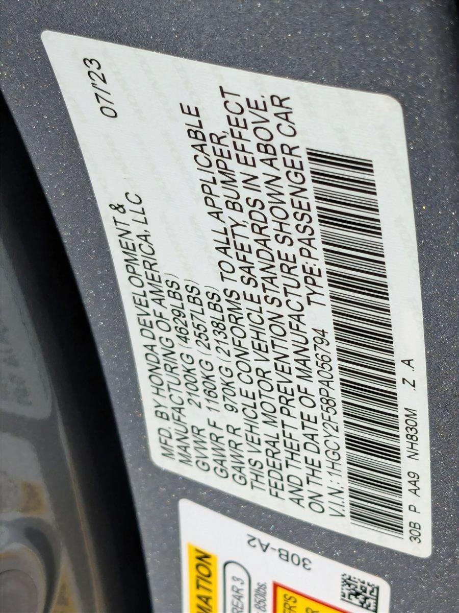 2023 Honda Accord Hybrid Vehicle Photo in Miami, FL 33015