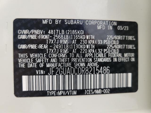 2024 Subaru Crosstrek Vehicle Photo in APPLETON, WI 54914-4656