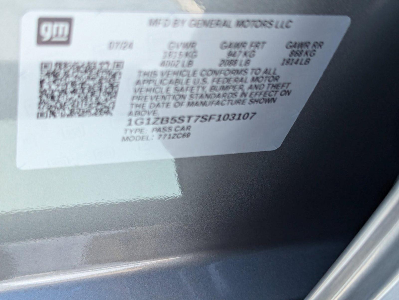 2025 Chevrolet Malibu Vehicle Photo in PEMBROKE PINES, FL 33024-6534