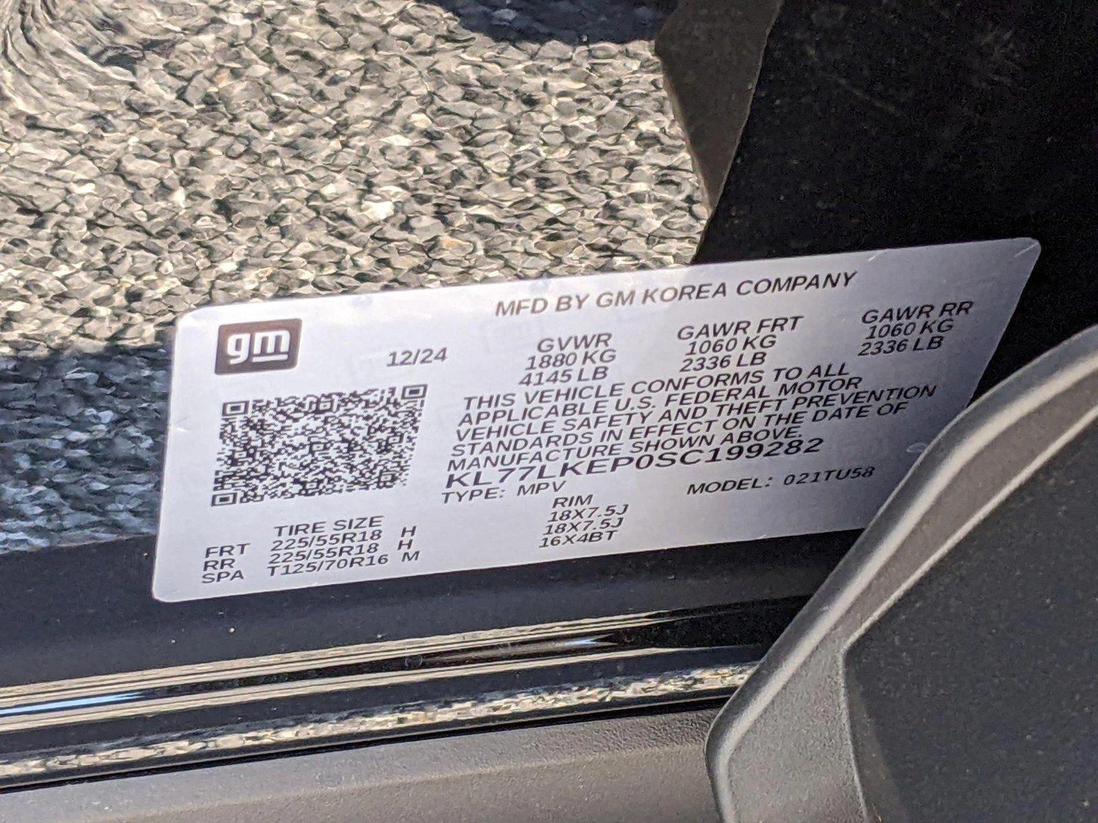 2025 Chevrolet Trax Vehicle Photo in TIMONIUM, MD 21093-2300