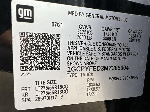 2021 Chevrolet Silverado 1500 Vehicle Photo in BOSTON, NY 14025-9684