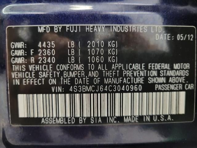 2012 Subaru Legacy Vehicle Photo in Oshkosh, WI 54904