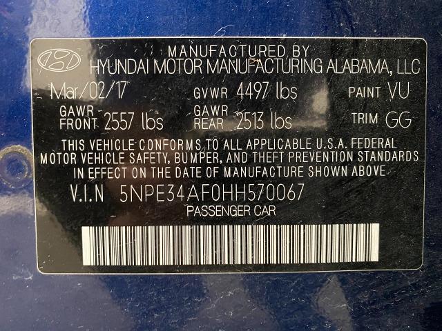 2017 Hyundai SONATA Vehicle Photo in Oshkosh, WI 54904