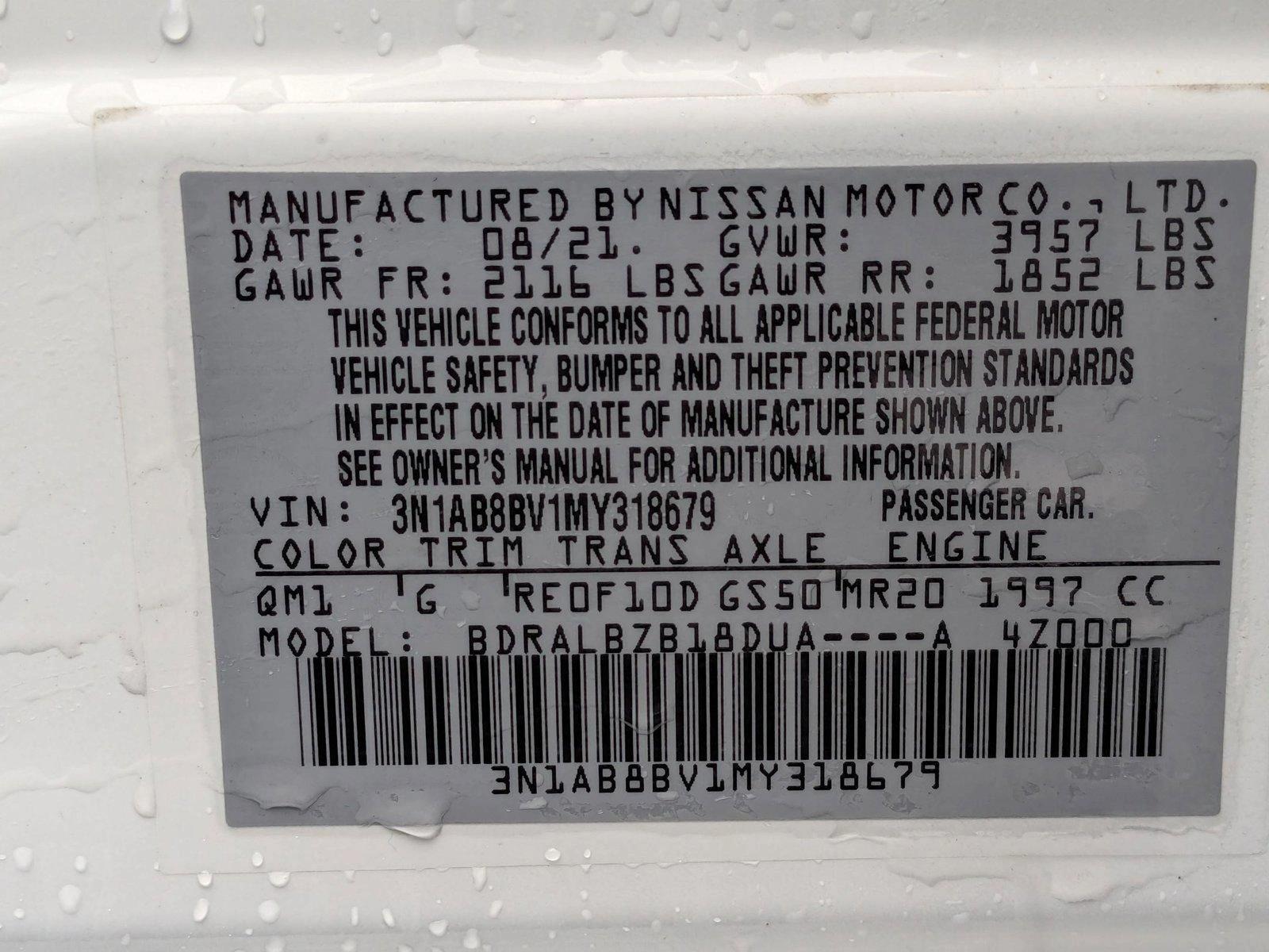 2021 Nissan Sentra Vehicle Photo in Panama City, FL 32401