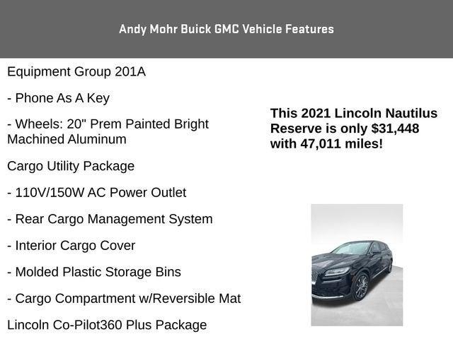 2021 Lincoln Nautilus Vehicle Photo in Fishers, IN 46038