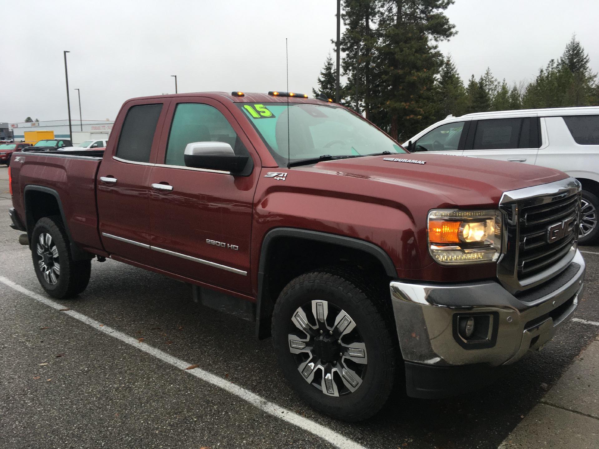 Used 2015 GMC Sierra 2500HD SLT with VIN 1GT22ZE80FZ111545 for sale in Coeur D'alene, ID