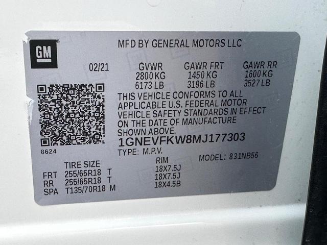 2021 Chevrolet Traverse Vehicle Photo in COLUMBIA, MO 65203-3903