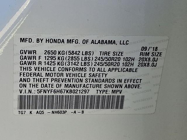 2019 Honda Pilot Vehicle Photo in PAWLING, NY 12564-3219