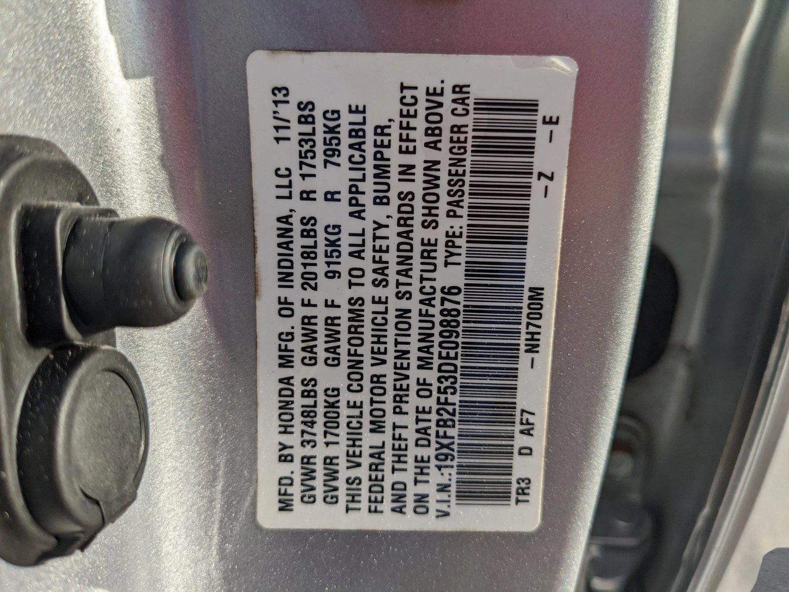 2013 Honda Civic Sedan Vehicle Photo in Davie, FL 33331