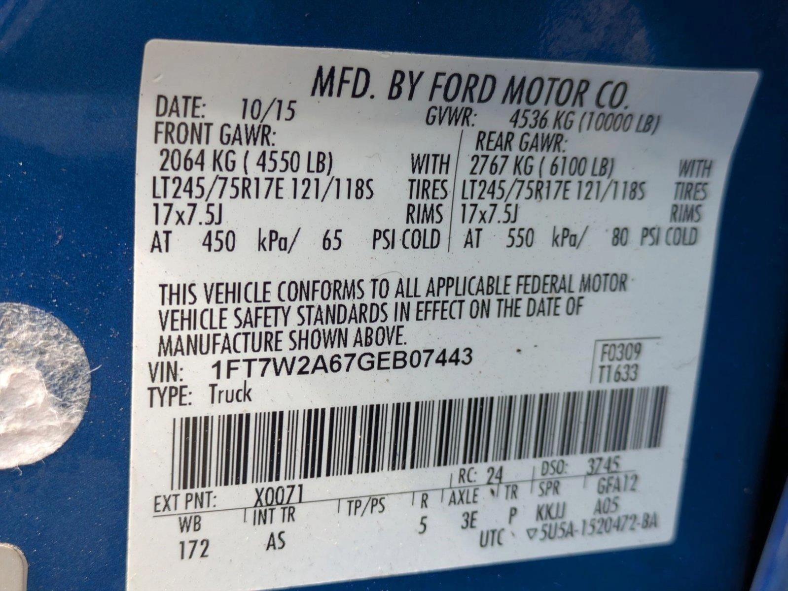 2016 Ford Super Duty F-250 SRW Vehicle Photo in GREENACRES, FL 33463-3207
