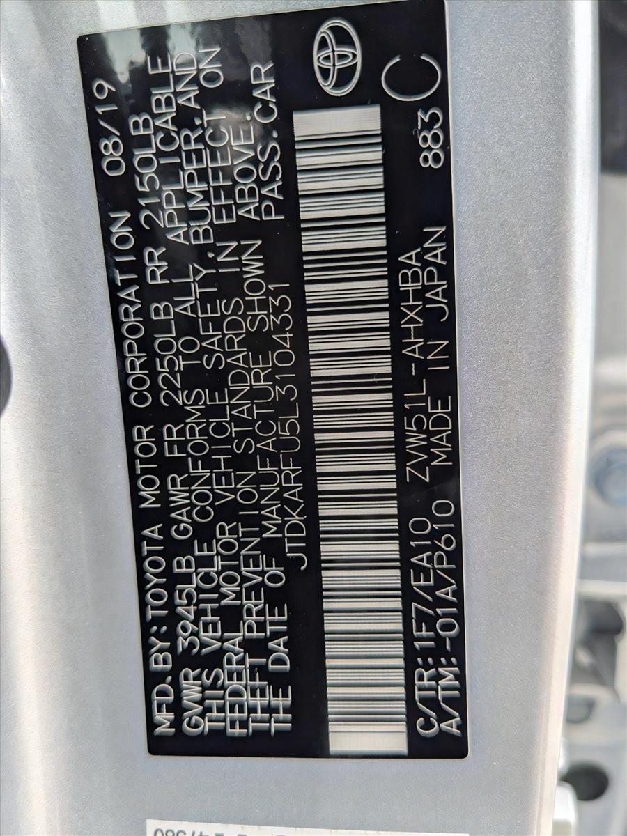 2020 Toyota Prius Vehicle Photo in St. Petersburg, FL 33713