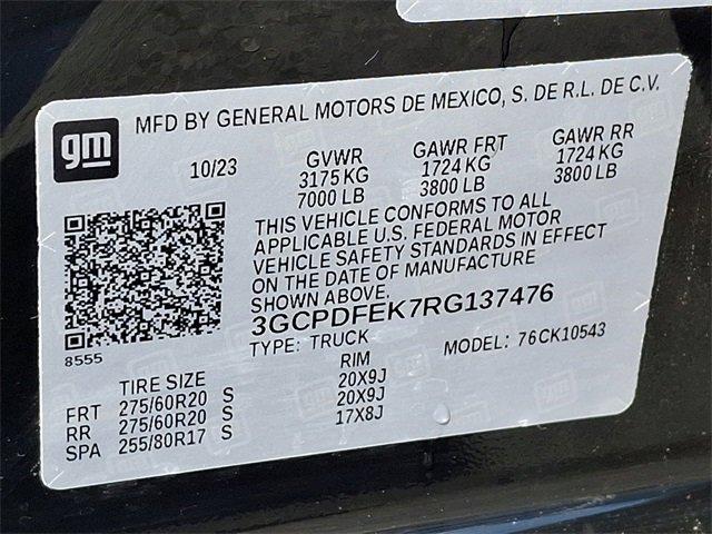 2024 Chevrolet Silverado 1500 Vehicle Photo in LANCASTER, PA 17601-0000