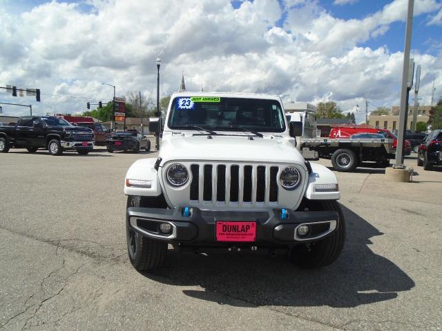 Used 2023 Jeep Wrangler 4xe Sahara 4XE with VIN 1C4JJXP63PW525257 for sale in Independence, IA