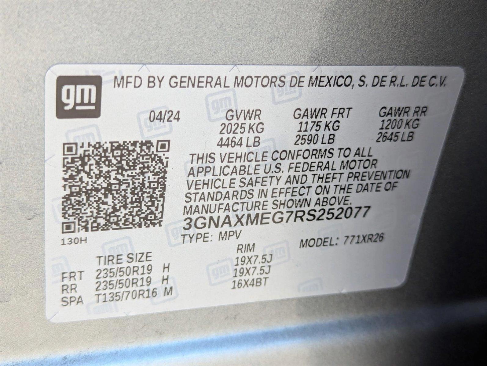 2024 Chevrolet Equinox Vehicle Photo in PEORIA, AZ 85382-3715