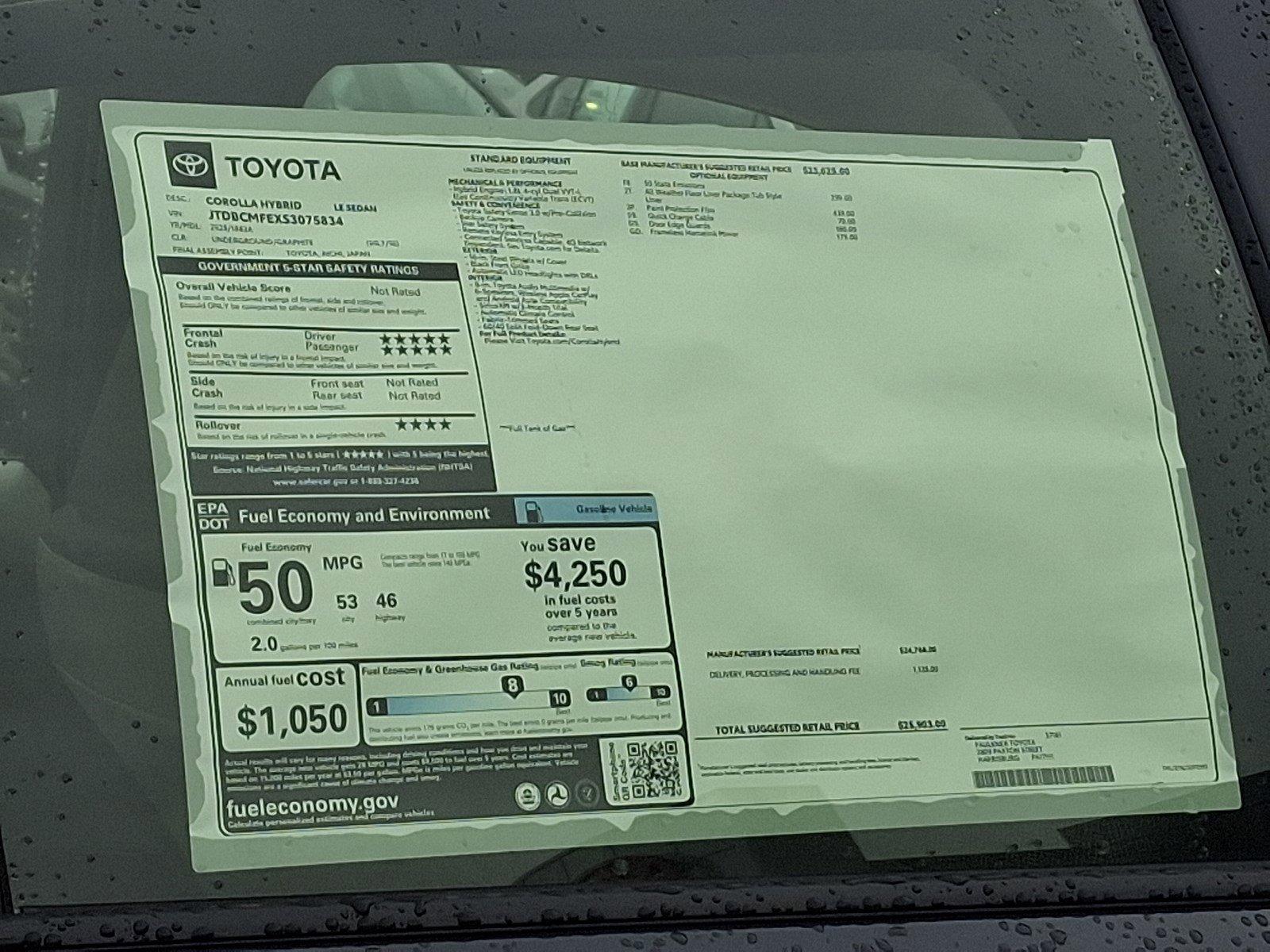 2025 Toyota Corolla Vehicle Photo in Harrisburg, PA 17111