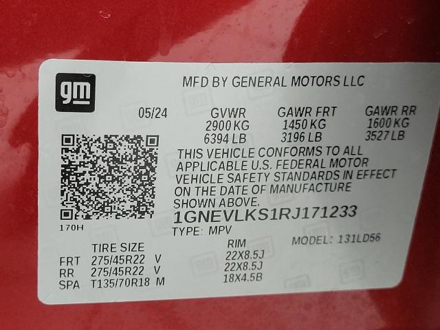2024 Chevrolet Traverse Vehicle Photo in APPLETON, WI 54914-4656