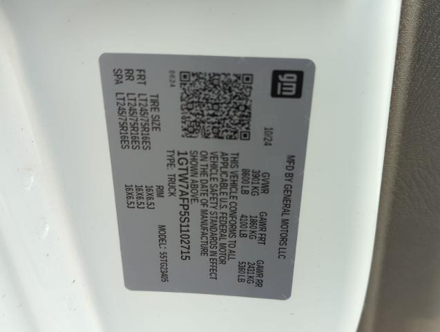 2025 GMC Savana Cargo 2500 Vehicle Photo in PASADENA, CA 91107-3803