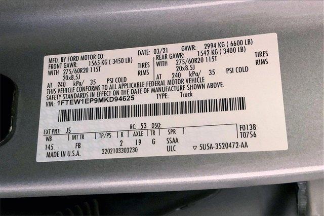 2021 Ford F-150 Vehicle Photo in INDEPENDENCE, MO 64055-1314