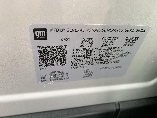 2022 Chevrolet Equinox Vehicle Photo in MOON TOWNSHIP, PA 15108-2571