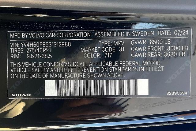 2025 Volvo XC90 Plug-In Hybrid Vehicle Photo in Grapevine, TX 76051