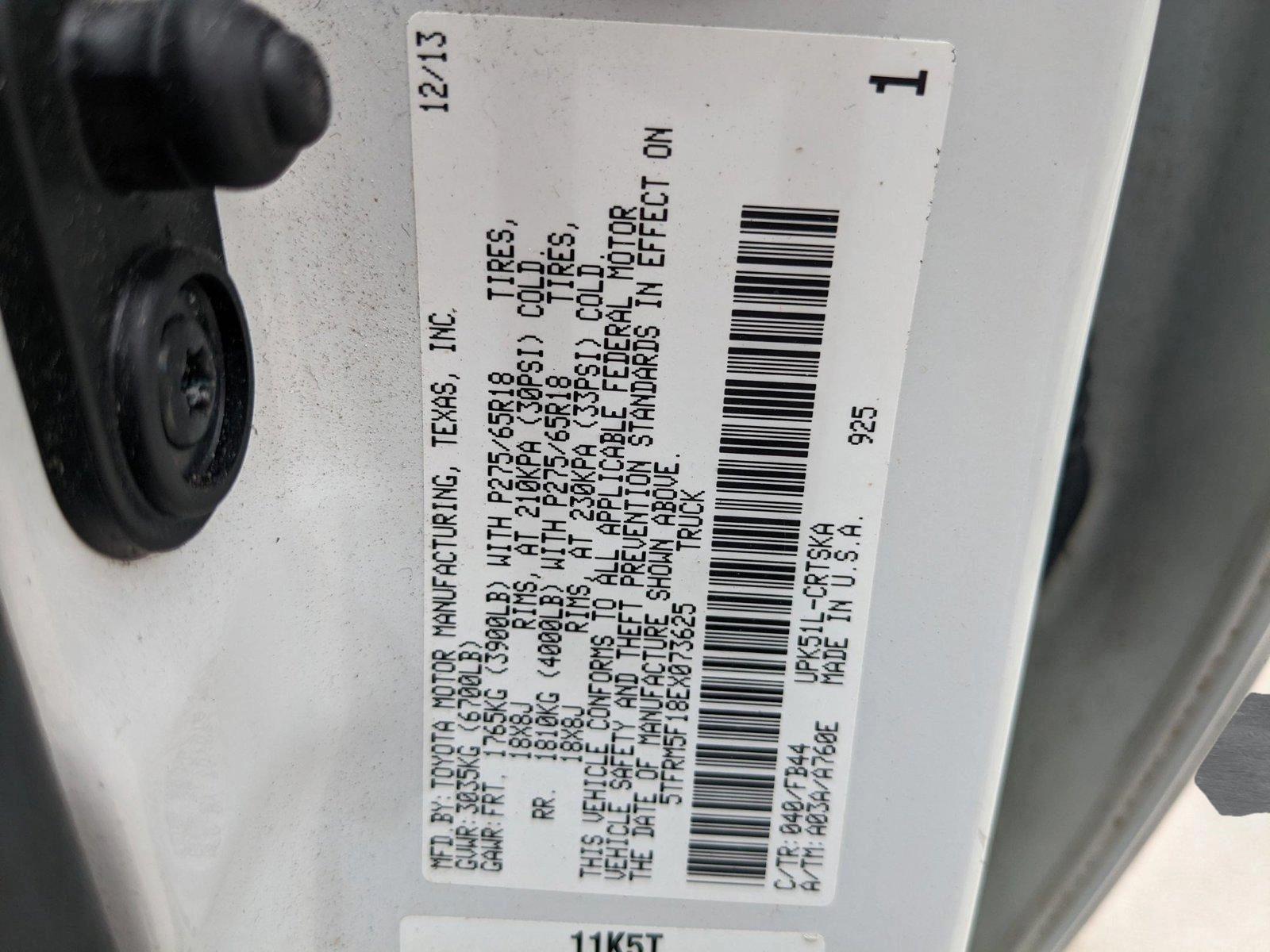 2014 Toyota Tundra 2WD Truck Vehicle Photo in Davie, FL 33331