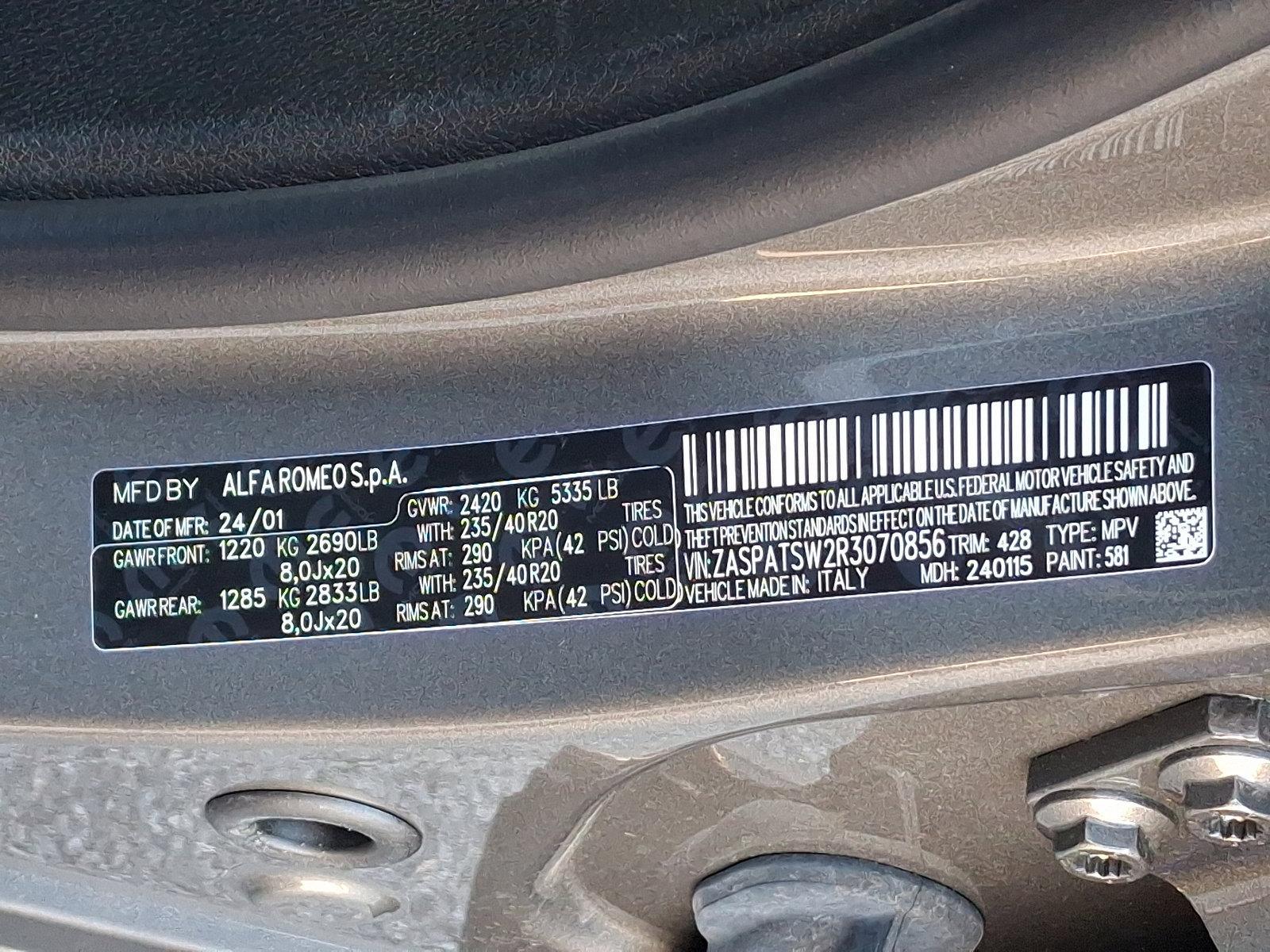 2024 Alfa Romeo Tonale Vehicle Photo in Mechanicsburg, PA 17050