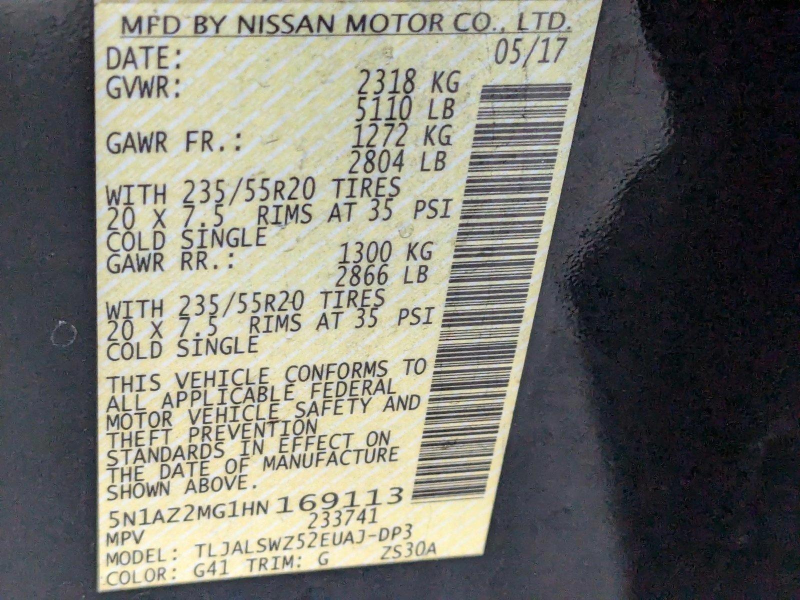 2017 Nissan Murano Vehicle Photo in Miami, FL 33135