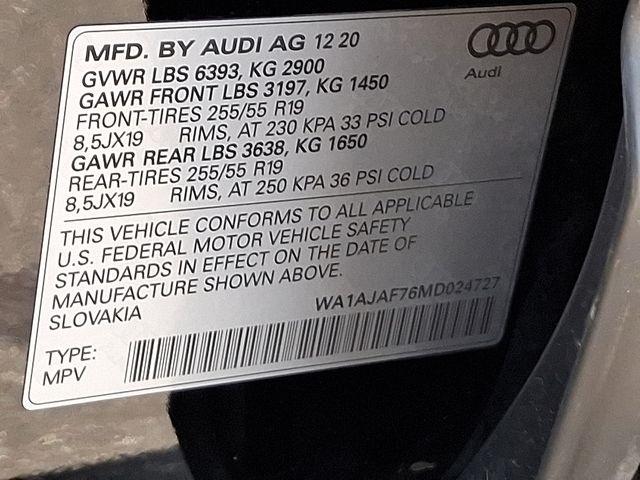 2021 Audi Q7 Vehicle Photo in DANBURY, CT 06810-5034
