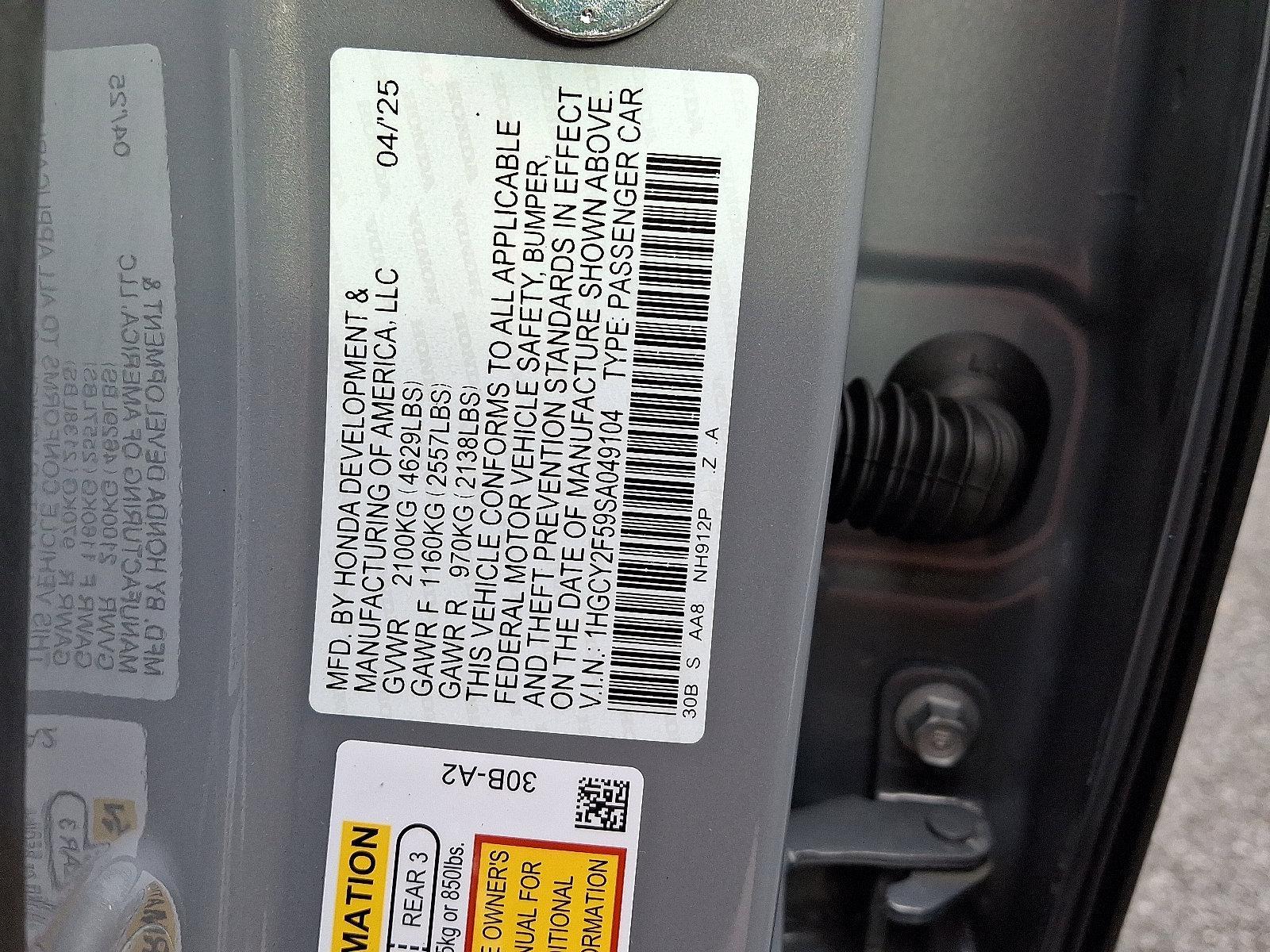 2025 Honda Accord Hybrid Vehicle Photo in Harrisburg, PA 17111