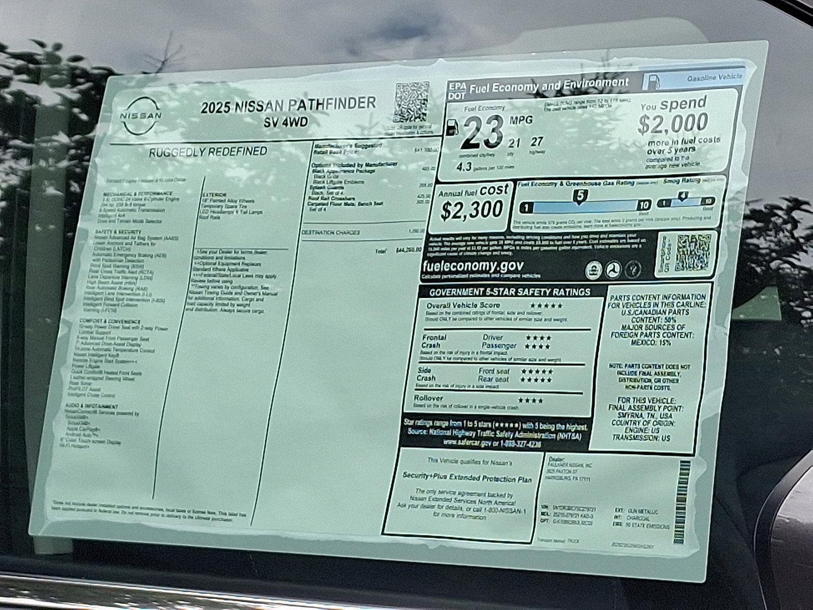 2025 Nissan Pathfinder Vehicle Photo in Harrisburg, PA 17111-1033