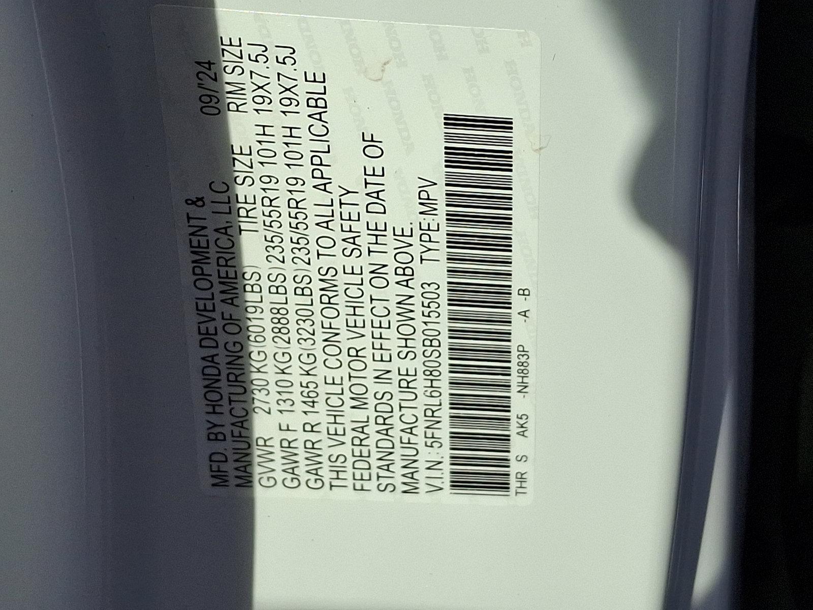 2025 Honda Odyssey Vehicle Photo in Harrisburg, PA 17111