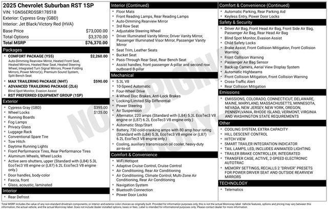 2025 Chevrolet Suburban Vehicle Photo in DANBURY, CT 06810-5034
