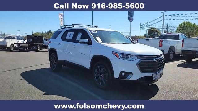 Used 2020 Chevrolet Traverse RS with VIN 1GNEVJKW5LJ218732 for sale in Folsom, CA