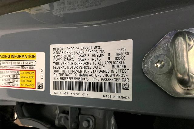 2023 Honda Civic Sedan Vehicle Photo in Lees Summit, MO 64086