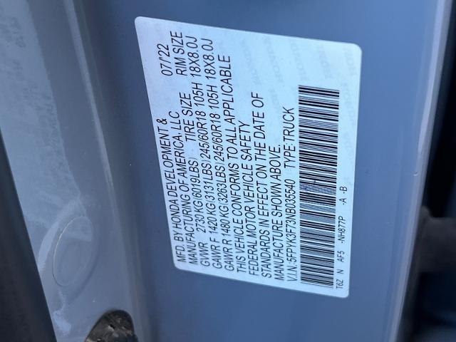 2022 Honda Ridgeline Vehicle Photo in PITTSBURG, CA 94565-7121