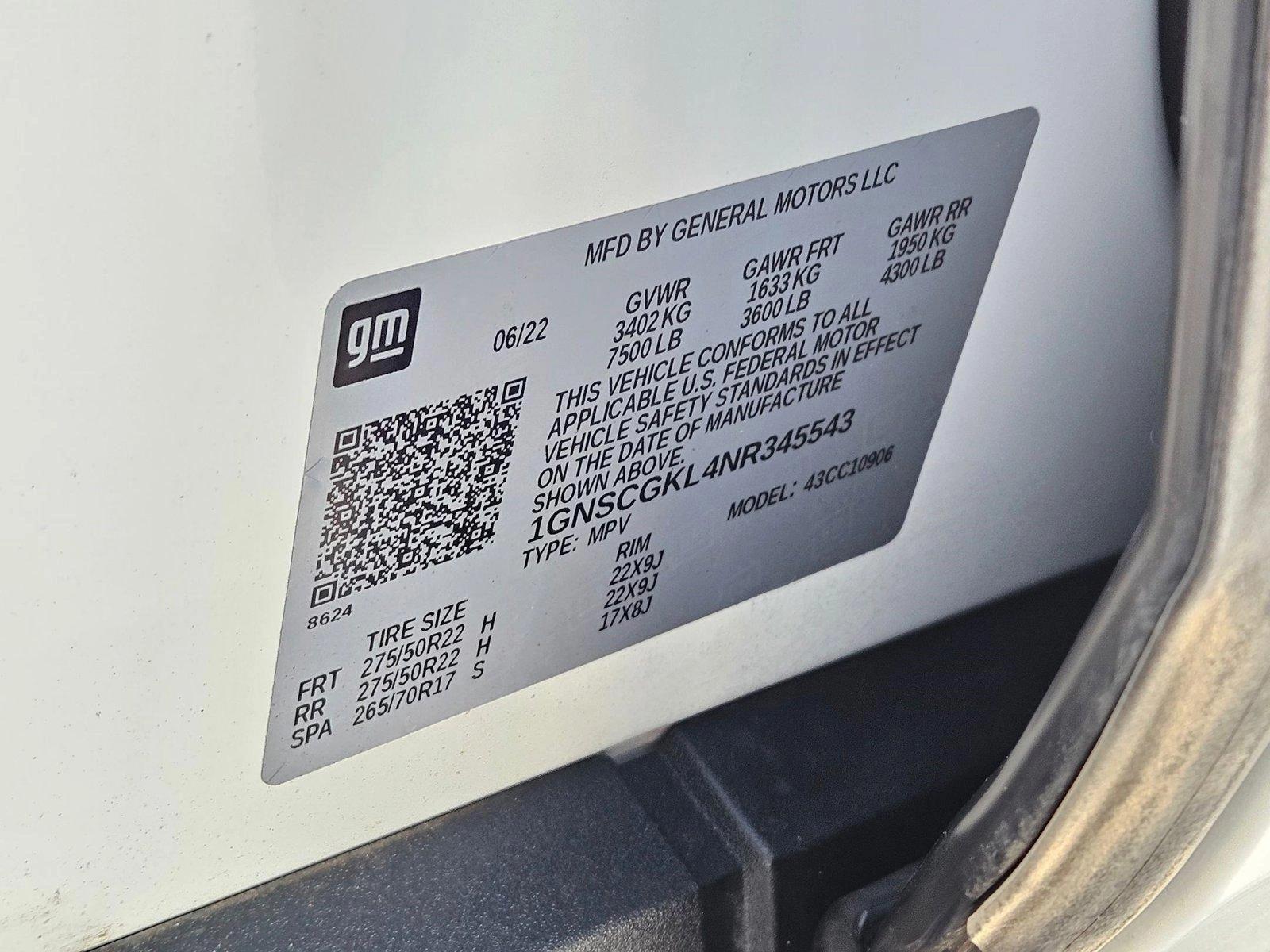2022 Chevrolet Suburban Vehicle Photo in AMARILLO, TX 79106-1809