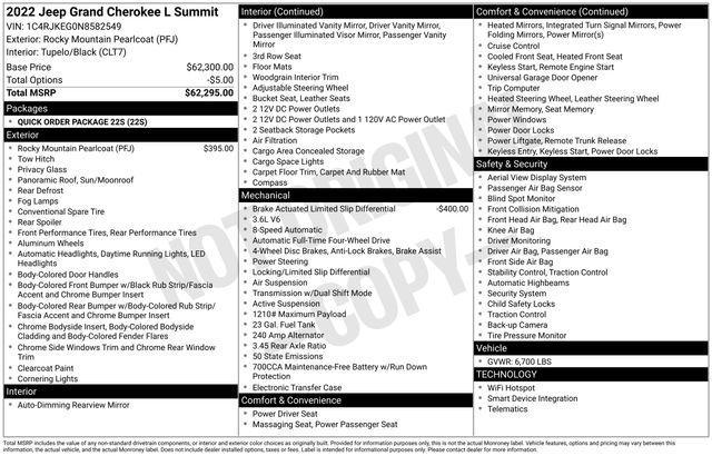 2022 Jeep Grand Cherokee L Vehicle Photo in DANBURY, CT 06810-5034