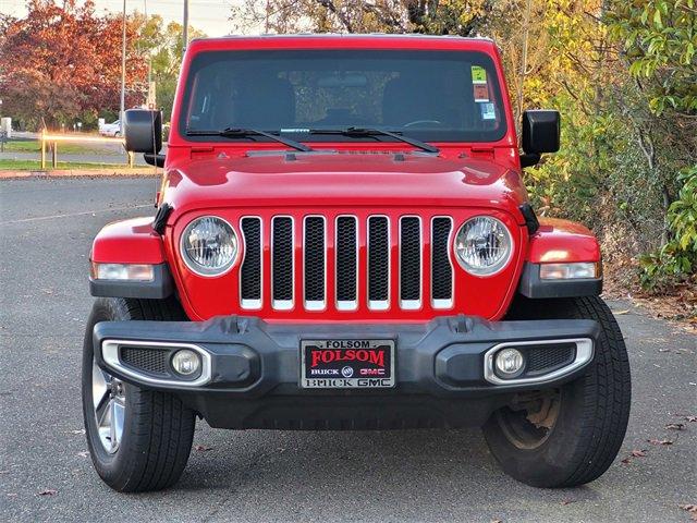 Used 2020 Jeep Wrangler Unlimited Sahara with VIN 1C4HJXENXLW235150 for sale in Folsom, CA