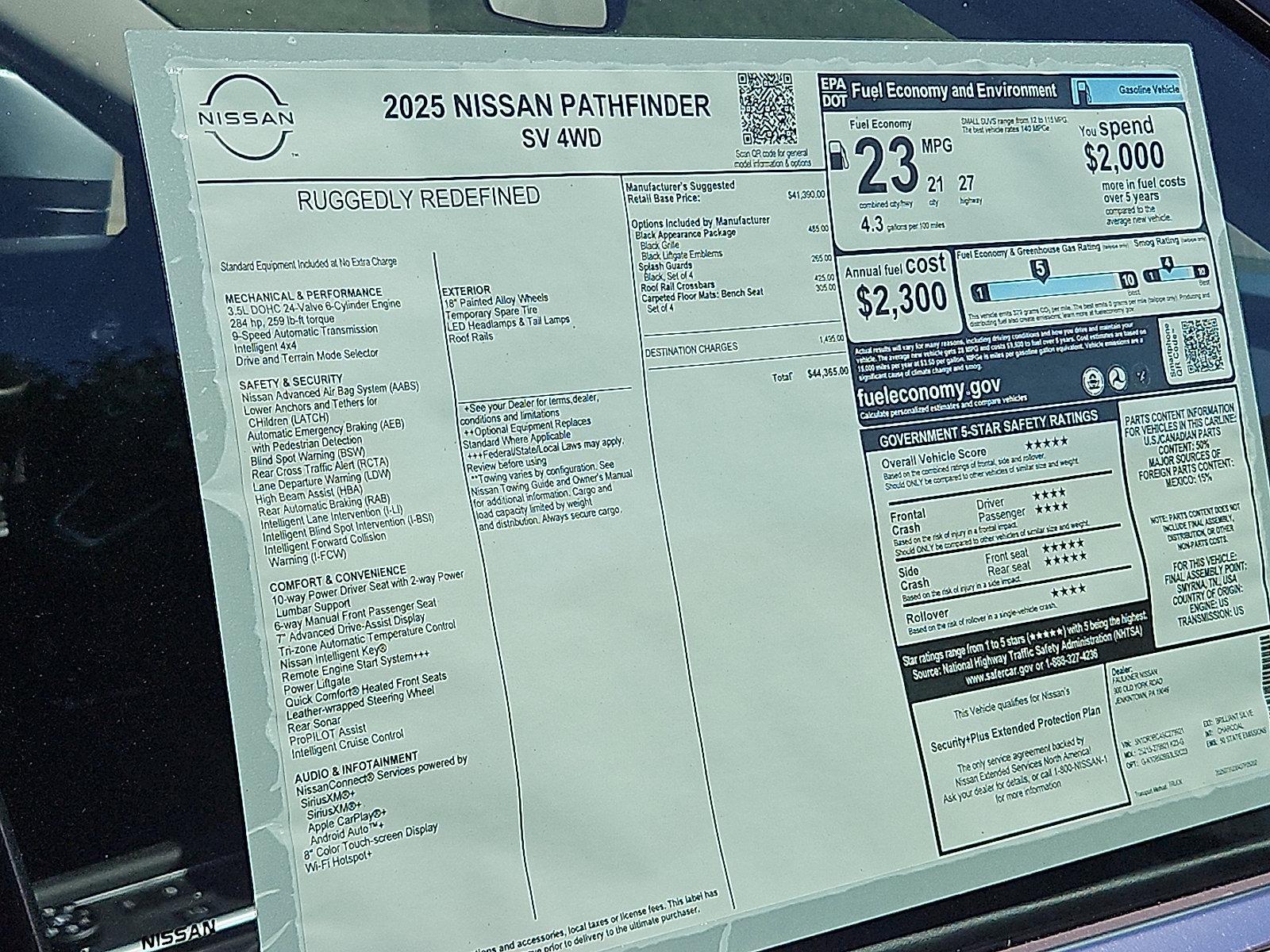 2025 Nissan Pathfinder Vehicle Photo in Jenkintown, PA 19046