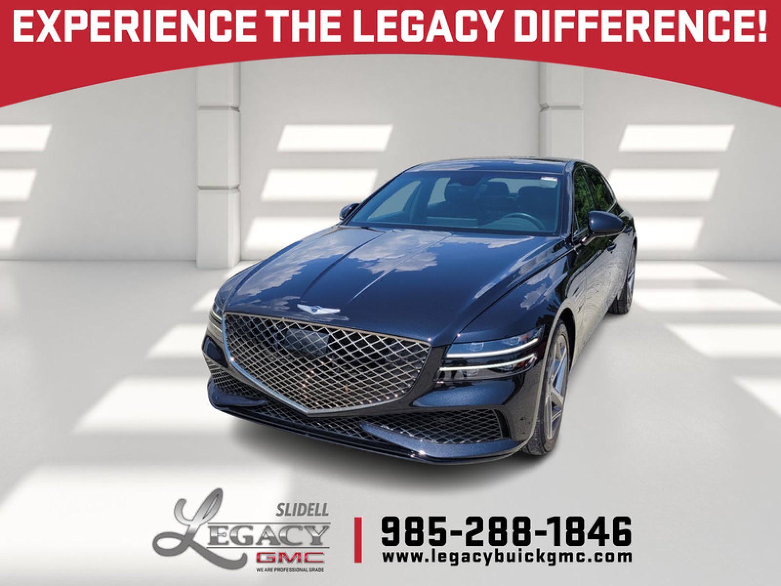 Vik Black 2024 Genesis G80 3.5T Sport AWD Sedan All-Wheel Drive 8-Speed Automatic