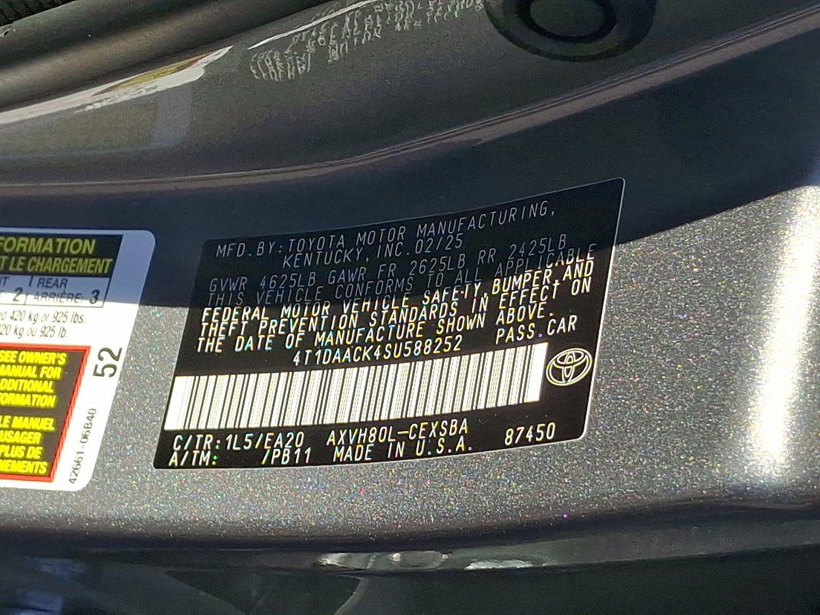 2025 Toyota Camry Vehicle Photo in Harrisburg, PA 17111