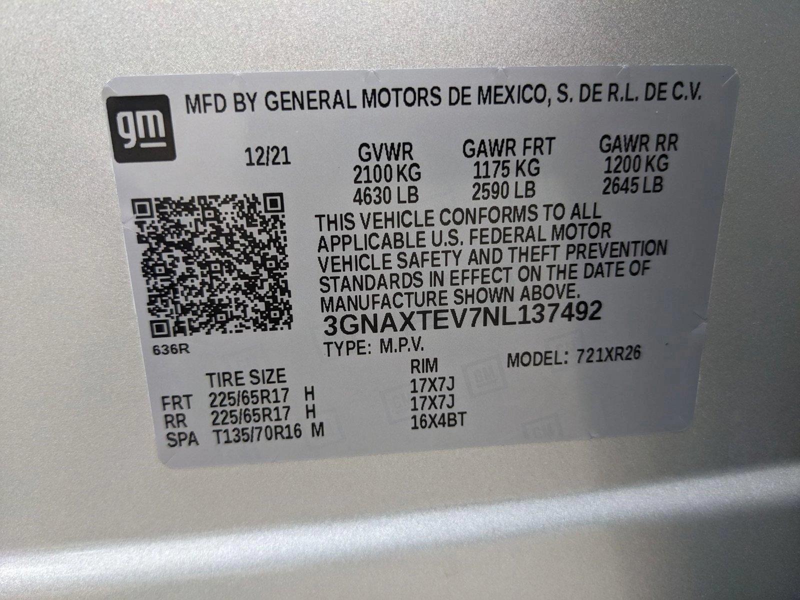 2022 Chevrolet Equinox Vehicle Photo in HOUSTON, TX 77034-5009