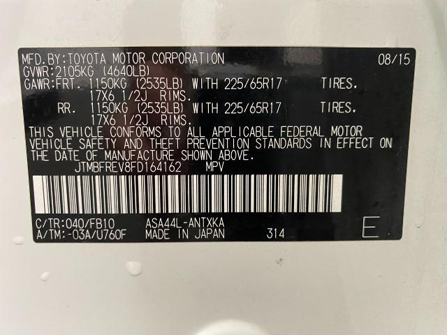2015 Toyota RAV4 Vehicle Photo in Appleton, WI 54913