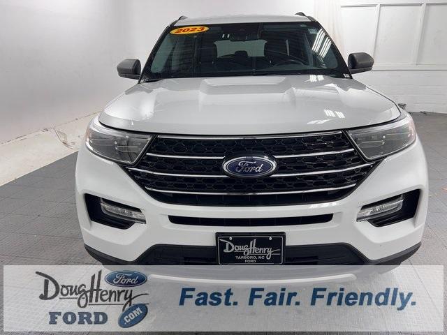 Used 2023 Ford Explorer XLT with VIN 1FMSK8DH3PGA57730 for sale in Tarboro, NC