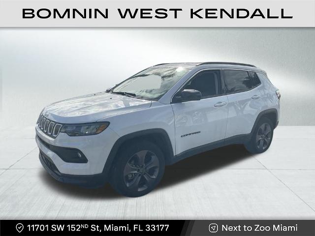 Used 2022 Jeep Compass Latitude Lux with VIN 3C4NJDFB1NT126462 for sale in Miami, FL