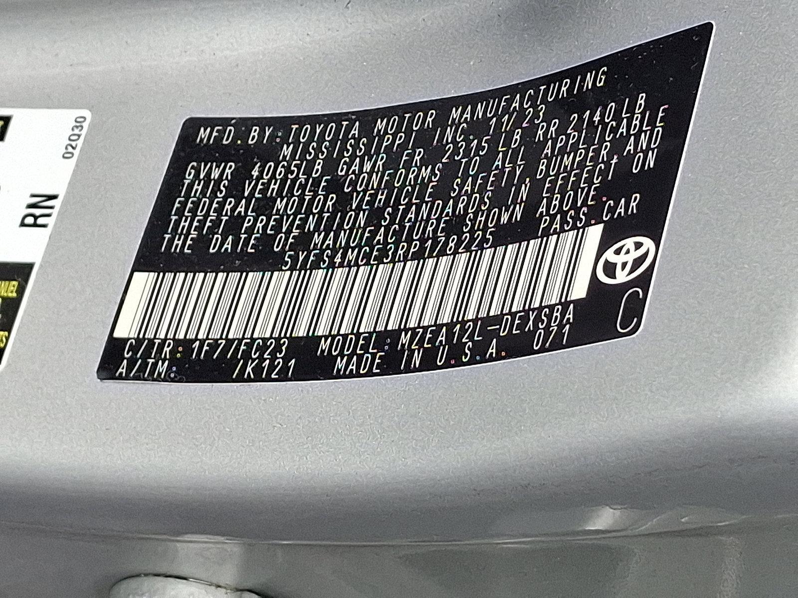2024 Toyota Corolla Vehicle Photo in Harrisburg, PA 17111