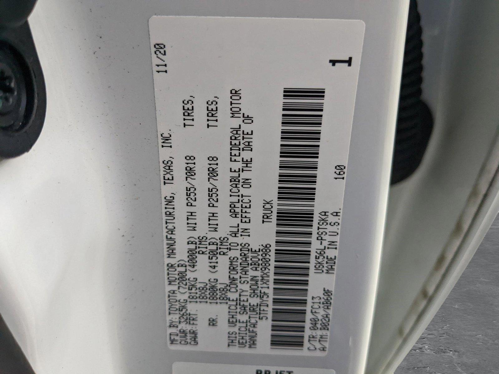 2021 Toyota Tundra 4WD Vehicle Photo in Davie, FL 33331