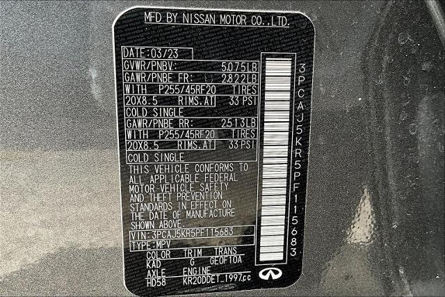 2023 INFINITI QX55 Vehicle Photo in San Antonio, TX 78230