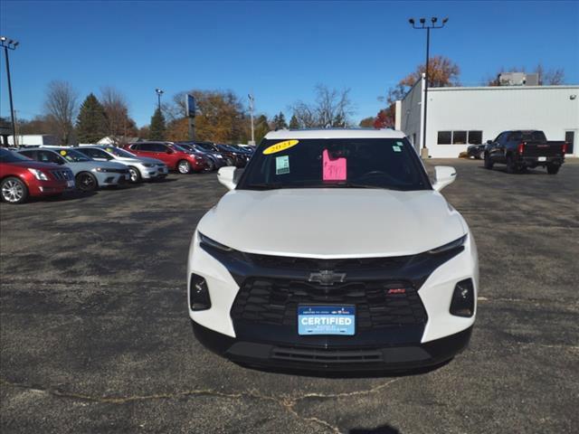 Certified 2021 Chevrolet Blazer RS with VIN 3GNKBKRS3MS582703 for sale in Freeport, IL