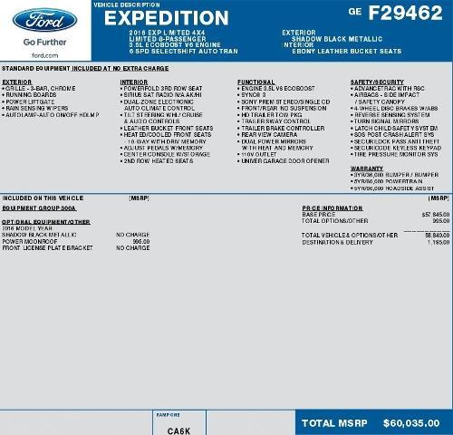 Used 2016 Ford Expedition Limited with VIN 1FMJU2ATXGEF29462 for sale in Sullivan, MO